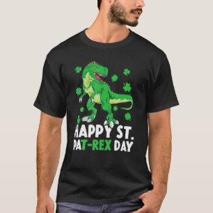 Camiseta Feliz Día de San Patricio por los Dinosaurios Rex