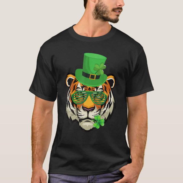 Camiseta Feliz Día de San Patricio por los Dinosaurios Rex (Anverso)