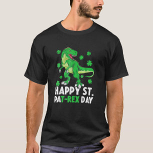 Camiseta Feliz Día de San Patricio por los Dinosaurios St P