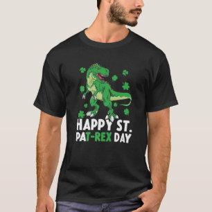 Camiseta Feliz Día de San Patricio por los Dinosaurios St P