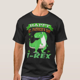 Camiseta Feliz Día de San Patricio por los Dinosaurios St P
