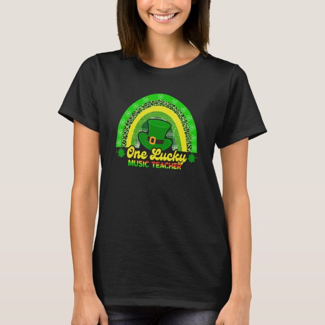 Camiseta Feliz Día de San Patricio, profesor de música afor (Anverso)