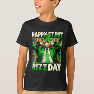 Camiseta Feliz Día de San Patricio Rizz Trump Gracioso St P