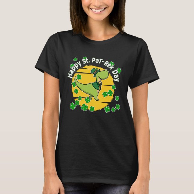 Camiseta Feliz Día de San Patricio San Patrex Paddys Rex Ch (Anverso)