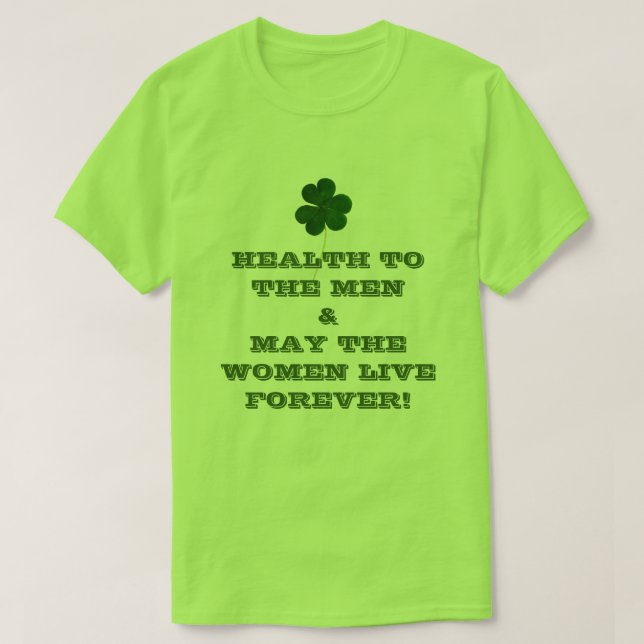 Camiseta ¡Feliz Día de San Patricio! Shamrock Fun Irish Che (Diseño del anverso)