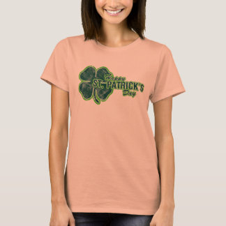 Camiseta Feliz Día de San Patricio, Shamrock Grunge T-Shirt