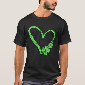 Camiseta Feliz Día de San Patricio, Shamrock Heart for Wome