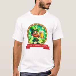 Camiseta Feliz Día de San Patricio, Shamrocks Leprechaun