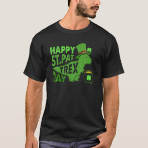 Camiseta Feliz Día de San Patricio T Rex San Patricio Dinos