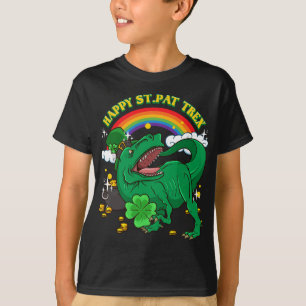 Camiseta Feliz Día de San Patricio Tirannosaurus rex Din