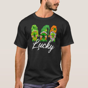 Camiseta Feliz Día de San Patricio Tres Gnomes Lucky Green 