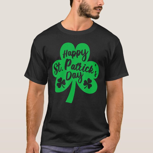 Camiseta Feliz Día de San Patricio Vamos Lucky Irish Shamro (Anverso)