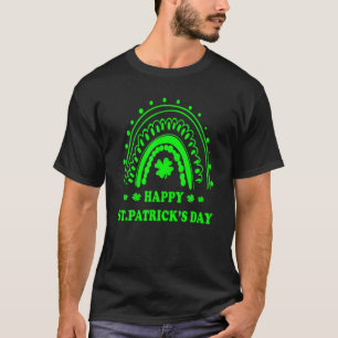 Camiseta Feliz Día de San Patricio Verde Arcoiris Shamrock 