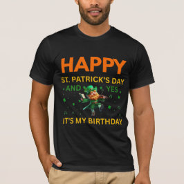 Camiseta Feliz día de San Patricio Y Cumpleaños Duende