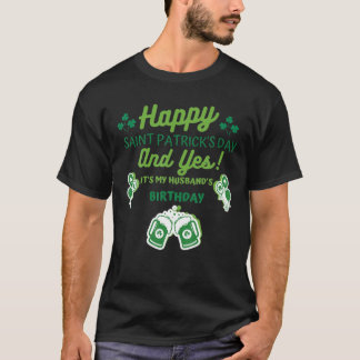 Camiseta Feliz Día de San Patricio, y sí, es de su marido