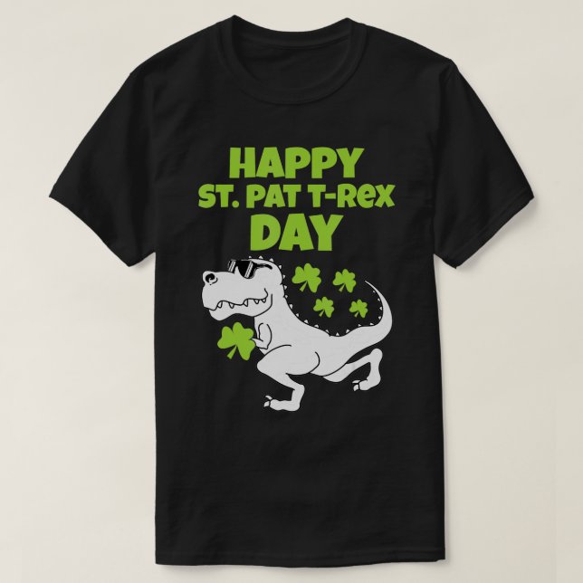 Camiseta Feliz Día de San Patrón Mujeres Hombres Niño Chica (Diseño del anverso)