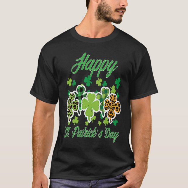Camiseta Feliz Día de San Patrón Patrones Saint Pattys Muje (Anverso)