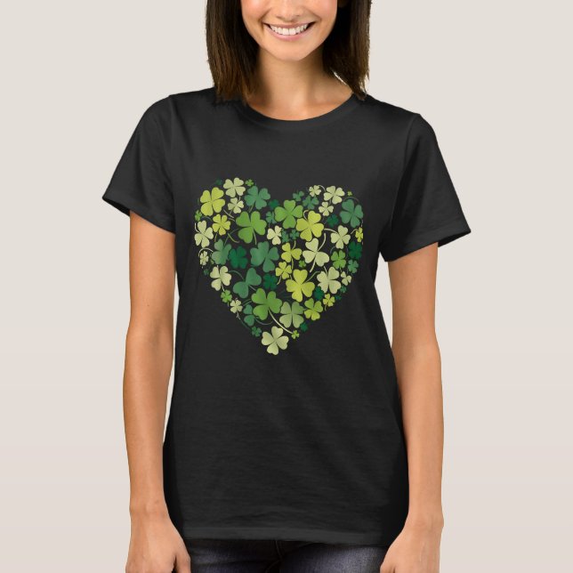 Camiseta Feliz Día de San Patrón Shamrock - Saint Patric (Anverso)