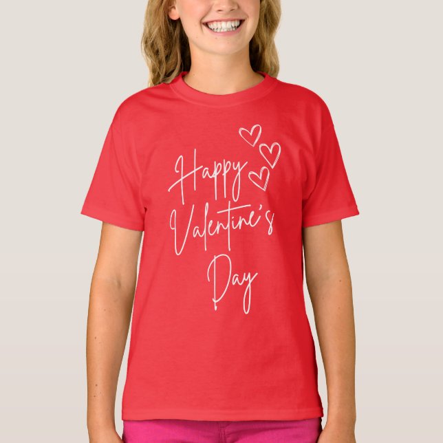 Camiseta Feliz día de San Valentín (Anverso)