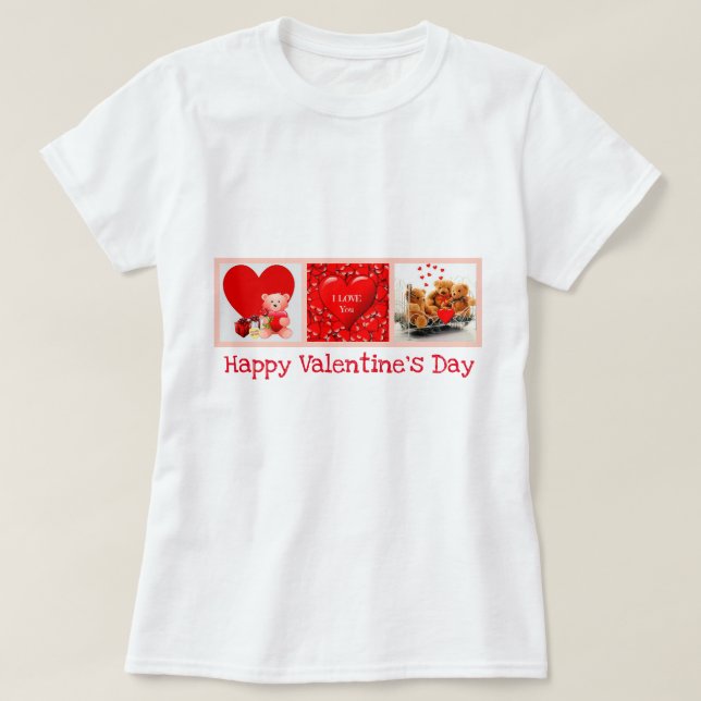 Camiseta Feliz Día de San Valentín (Diseño del anverso)