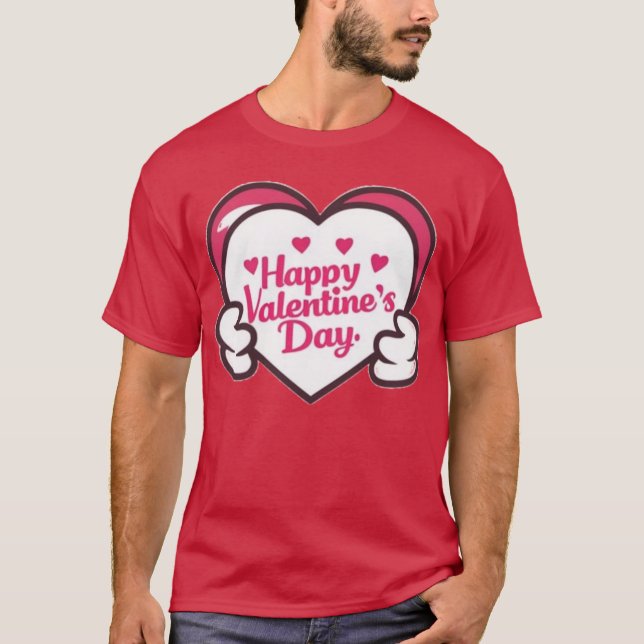 Camiseta Feliz Día de San Valentín (Anverso)
