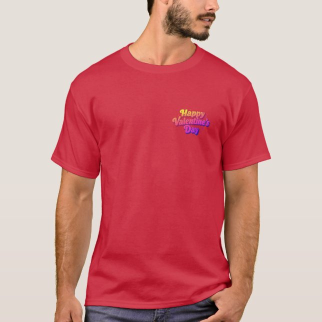 Camiseta Feliz Día de San Valentín (Anverso)
