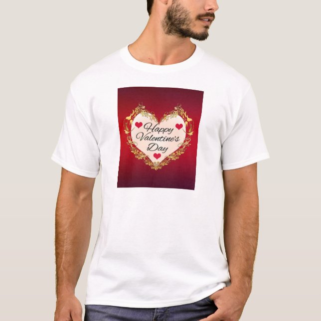 Camiseta ¡Feliz Día de San Valentín! (Anverso)