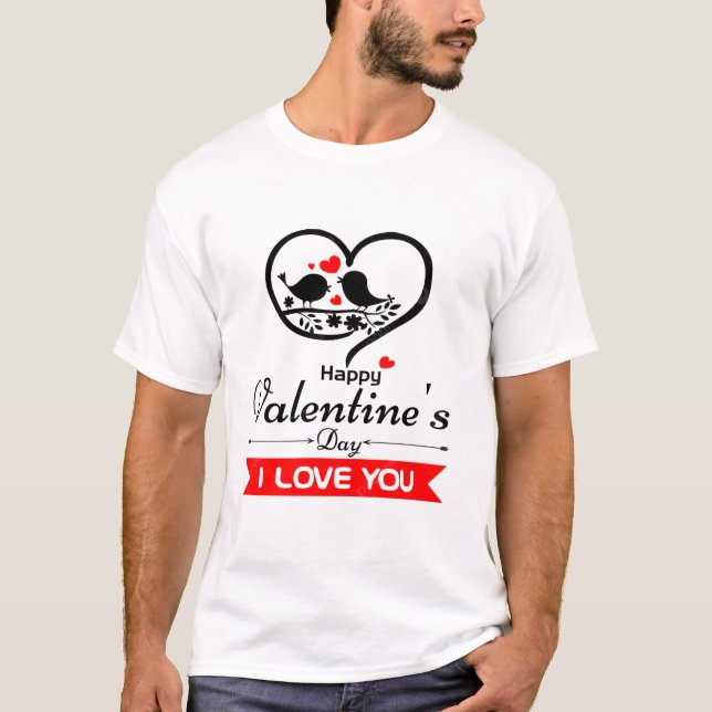 Camiseta Feliz Día de San Valentín (Anverso)