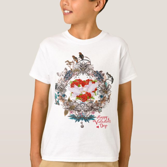 Camiseta Feliz Día de San Valentín (Anverso)