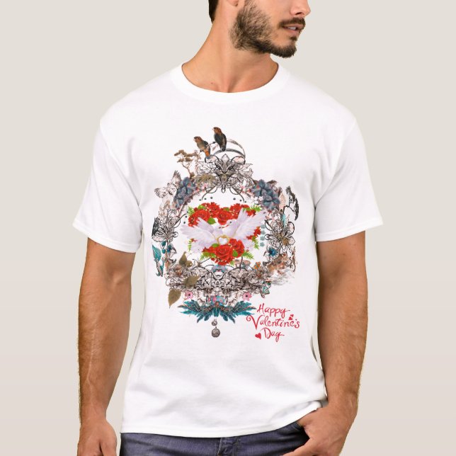 Camiseta Feliz Día de San Valentín (Anverso)
