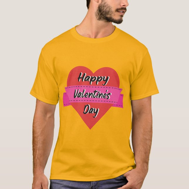 Camiseta Feliz Día de San Valentín (Anverso)