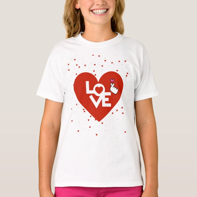 Camiseta Feliz Día de San Valentín (Anverso)