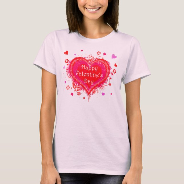 Camiseta Feliz Día de San Valentín (Anverso)