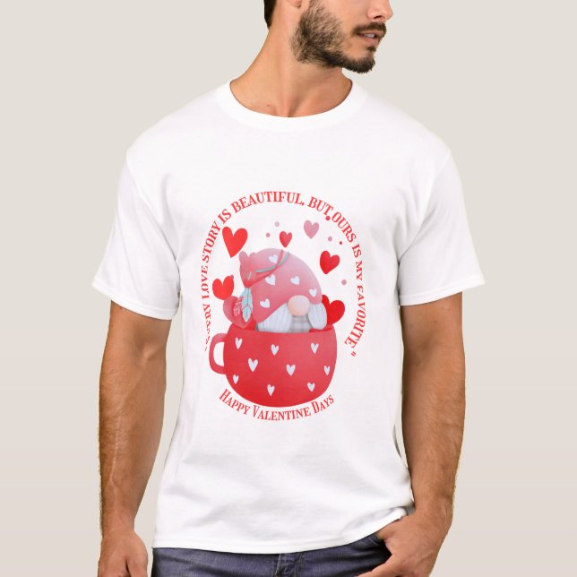 Camiseta Feliz Día de San Valentín (Anverso)