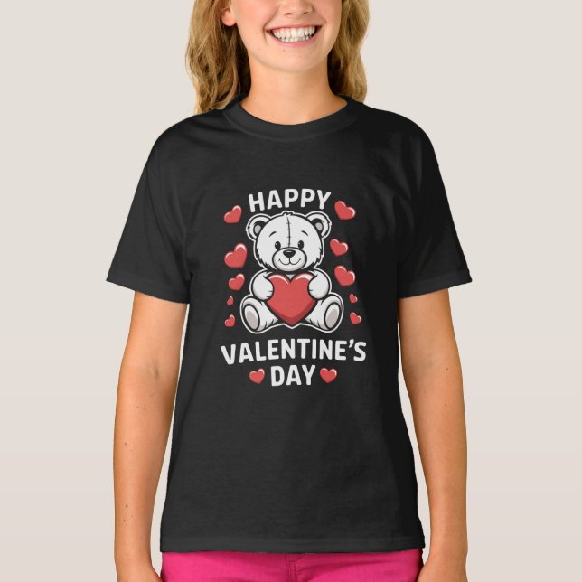 Camiseta Feliz Día de San Valentín (Anverso)