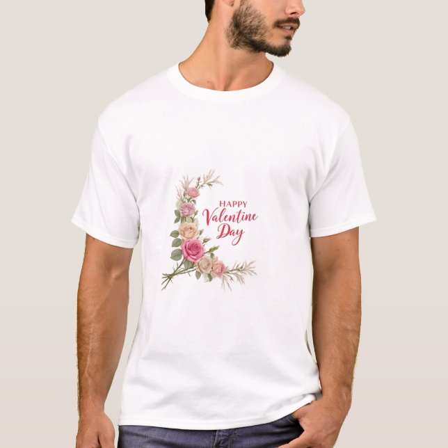Camiseta Feliz Día de San Valentín (Anverso)