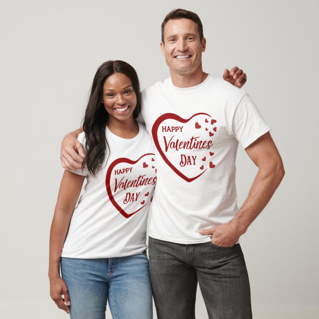 Camiseta Feliz Día de San Valentín (Unisexo)