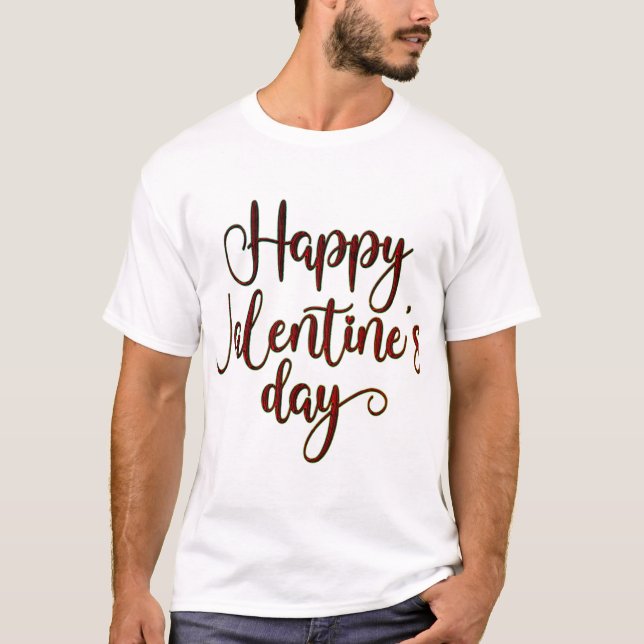 Camiseta Feliz Día de San Valentín (Anverso)