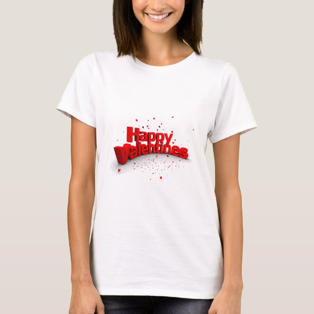 Camiseta Feliz día de San Valentín (Anverso)