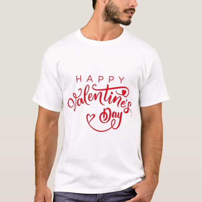 Camiseta Feliz Día de San Valentín (Anverso)