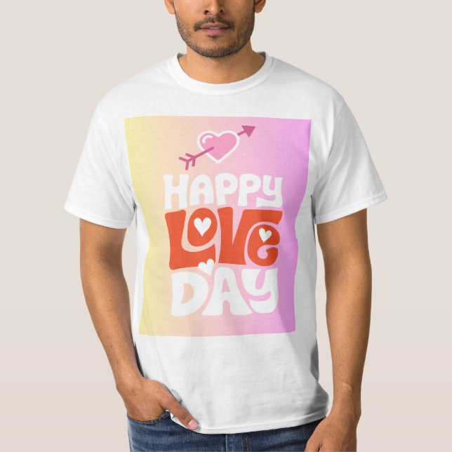 Camiseta Feliz Día de San Valentín (Anverso)