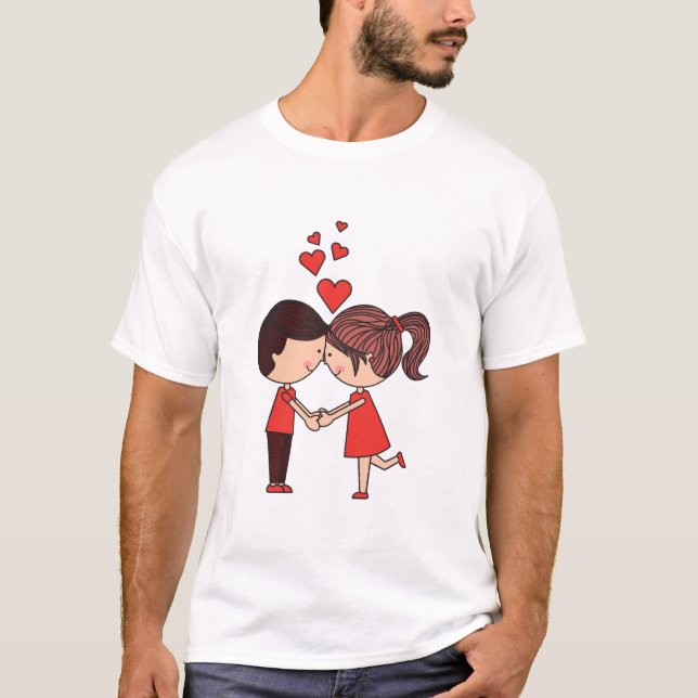 Camiseta Feliz Día de San Valentín (Anverso)