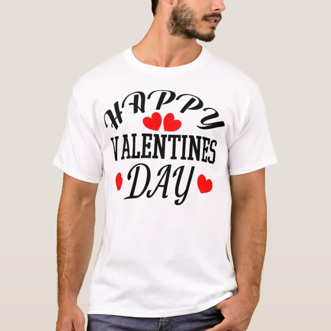 Camiseta Feliz Día de San Valentín (Anverso)