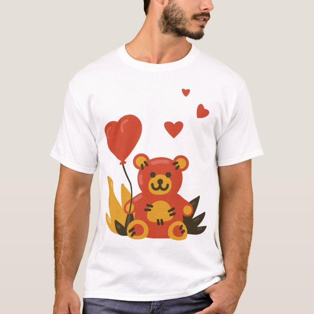 Camiseta Feliz Día de San Valentín (Anverso)