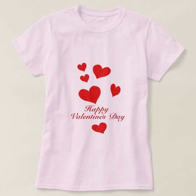 Camiseta Feliz Día de San Valentín (Diseño del anverso)