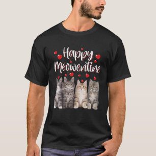 Camiseta Feliz Día de San Valentín 2022 lindo Gatos Kitte