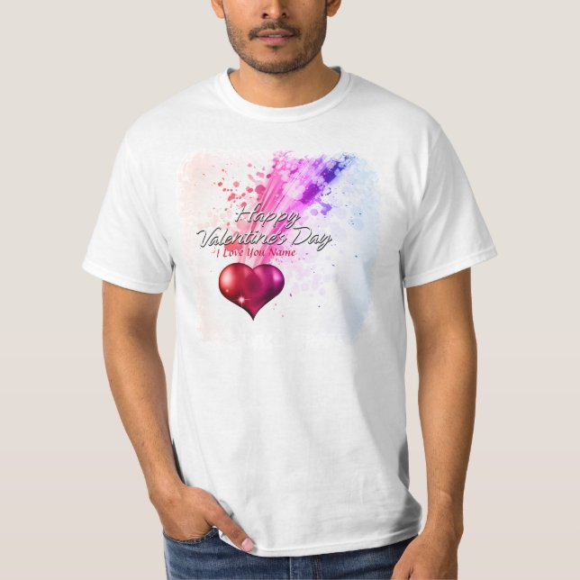 Camiseta Feliz Día de San Valentín 6 (Anverso)