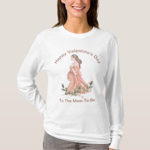 Camiseta Feliz día de San Valentín a la futura mamá camiset