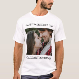 Camiseta Feliz Día de San Valentín a la mejor foto de Perso