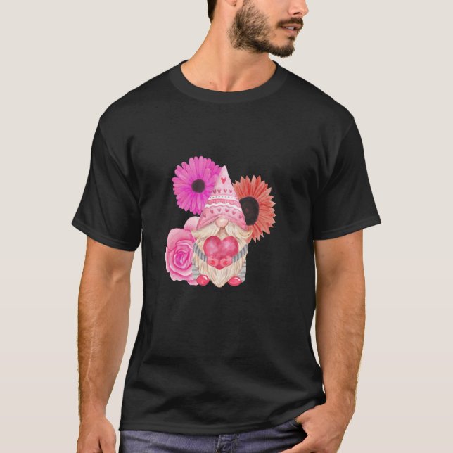 Camiseta Feliz Día de San Valentín a los girasoles (Anverso)